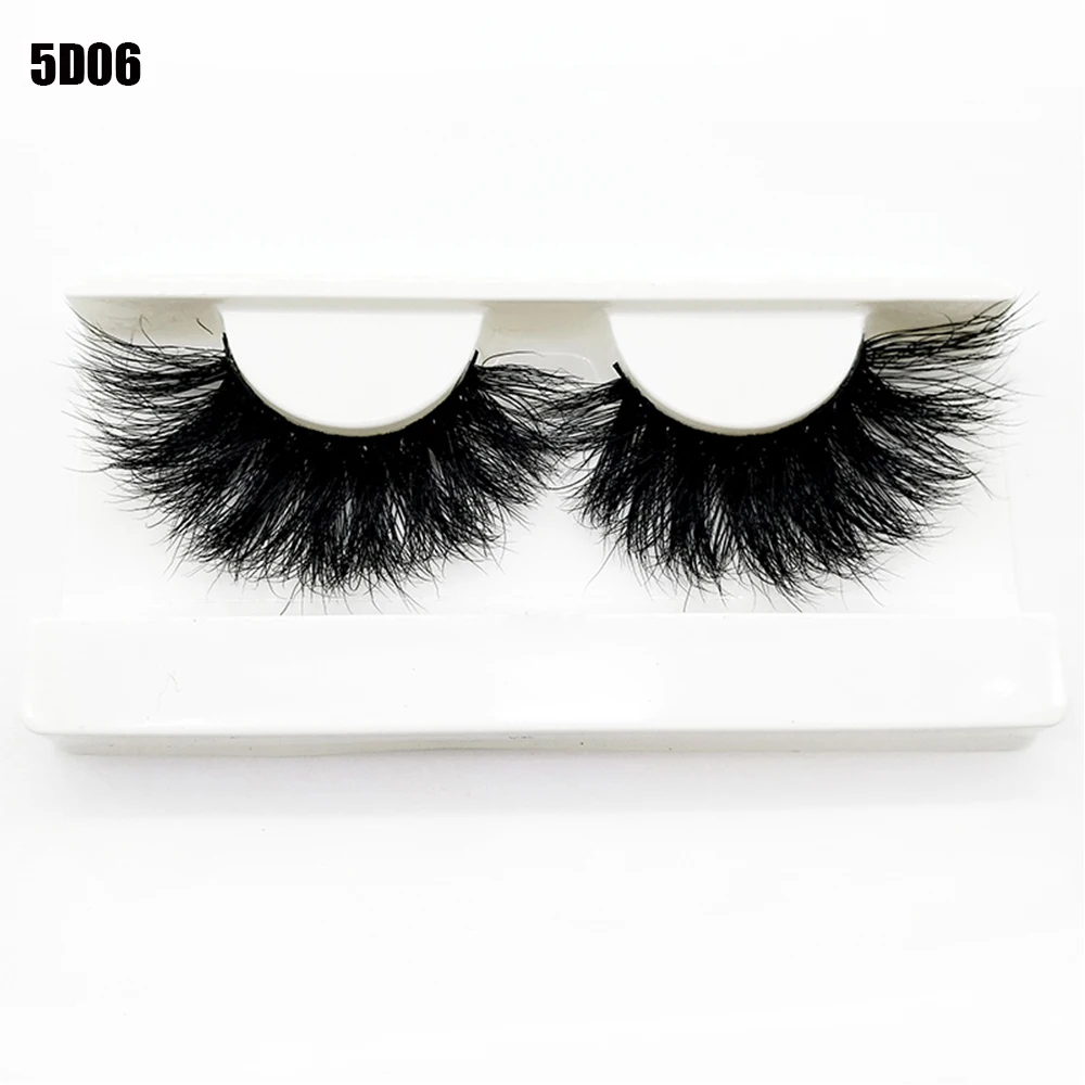 Mink Eyelashes Criss-Cross Natural Fake lashes Length 25mm Makeup 3D Mink Lashes Extension Eyelash Beauty
