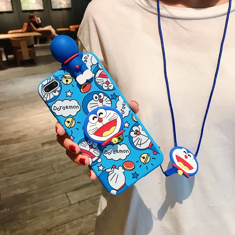 Чехол для телефона с Аниме Doraemon Huawei Enjoy 7P 8P 9P 10P Honor 7A 7C 8A 8X 9A 9X 20 20S 3D мультяшная кукла