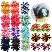 30pcs hair ties rubber bands colorful curly ribbon elastic seamless hair bows bands for girls toddlers kids accessories gifts