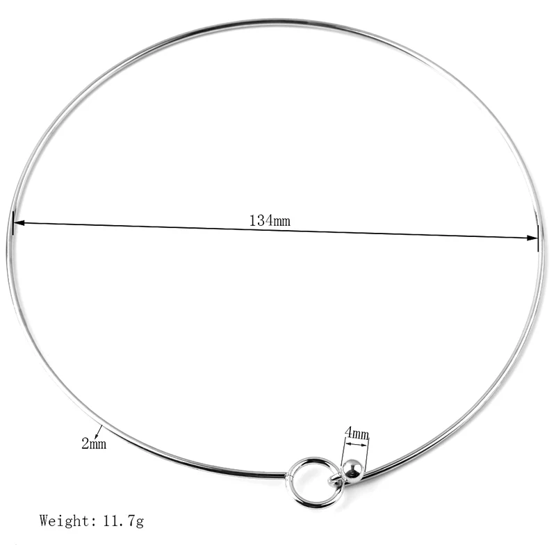 2pcs/lot Never Fade Stainless Steel Fashion Glamour Woman Man Necklace Collar 2mm DIY Jewelry Making Findings Accessories