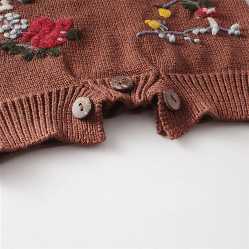 Одежда для новорожденных малышей с вышивкой 2020 весна вязаный детский комбинезон