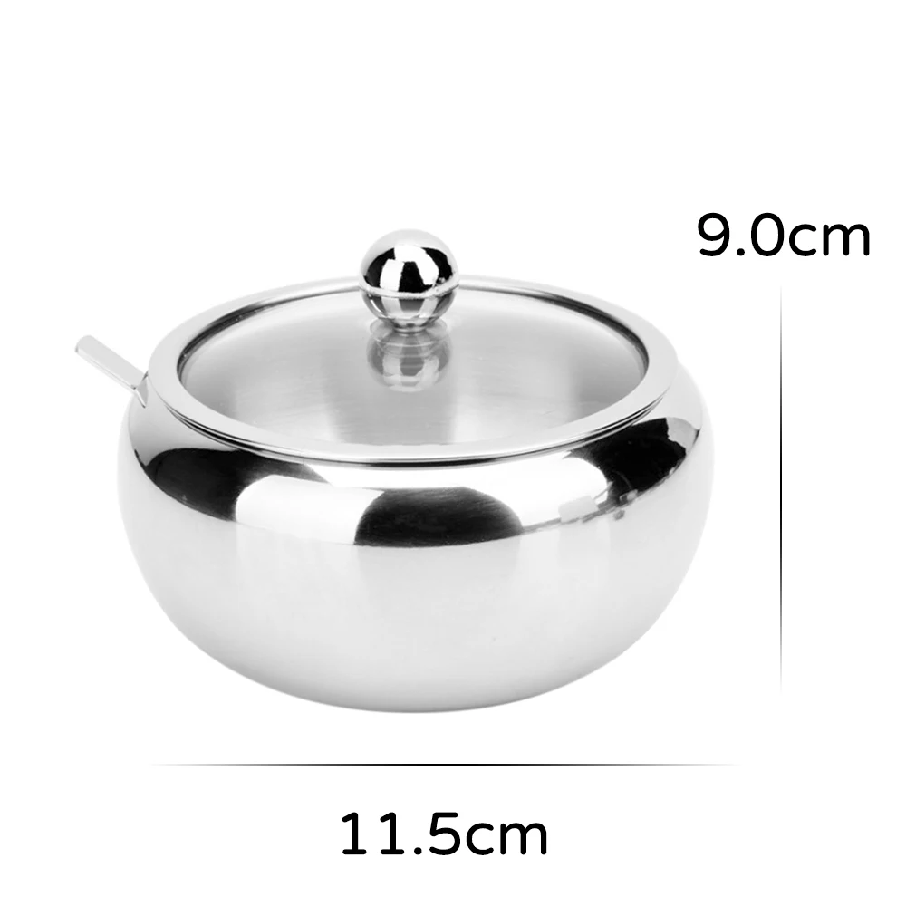 Миска для специй из нержавеющей стали банка сахара зерновая чаша в форме