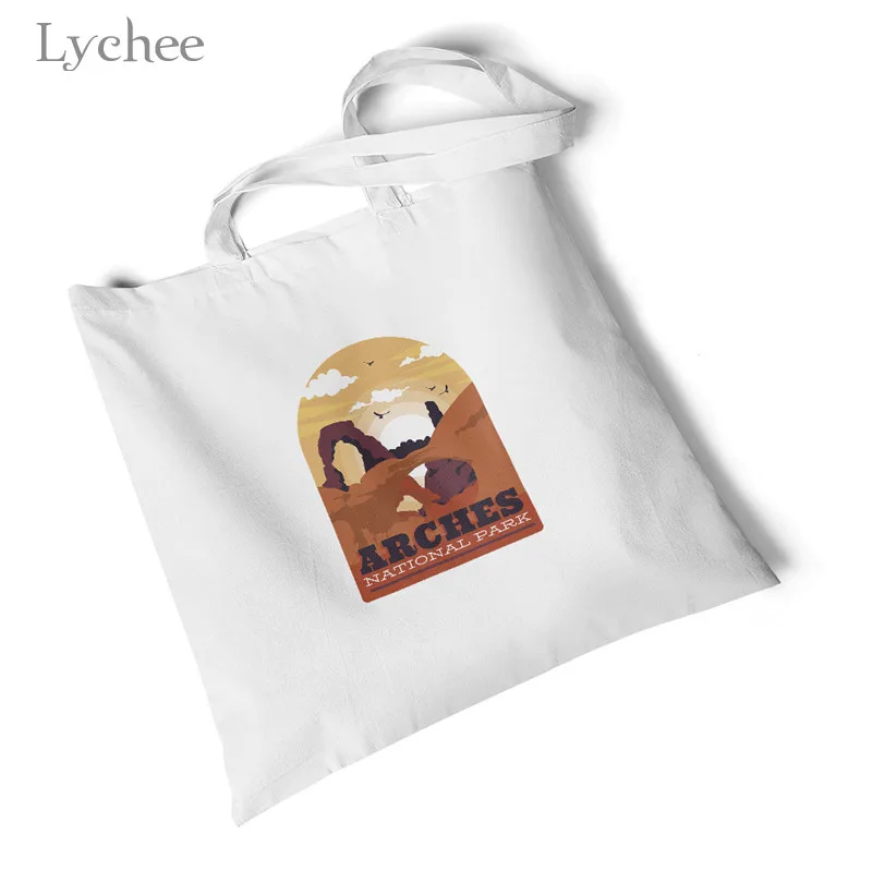 Lychee Harajuku Liverpool Nashville Женская Холщовая Сумка с принтом Большая складная сумка для покупок оригинальная дорожная сумка на плечо