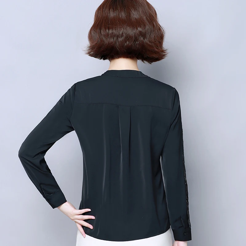 

F5217 2019 new autumn winter women fashion casual chiffon shirt womens tops