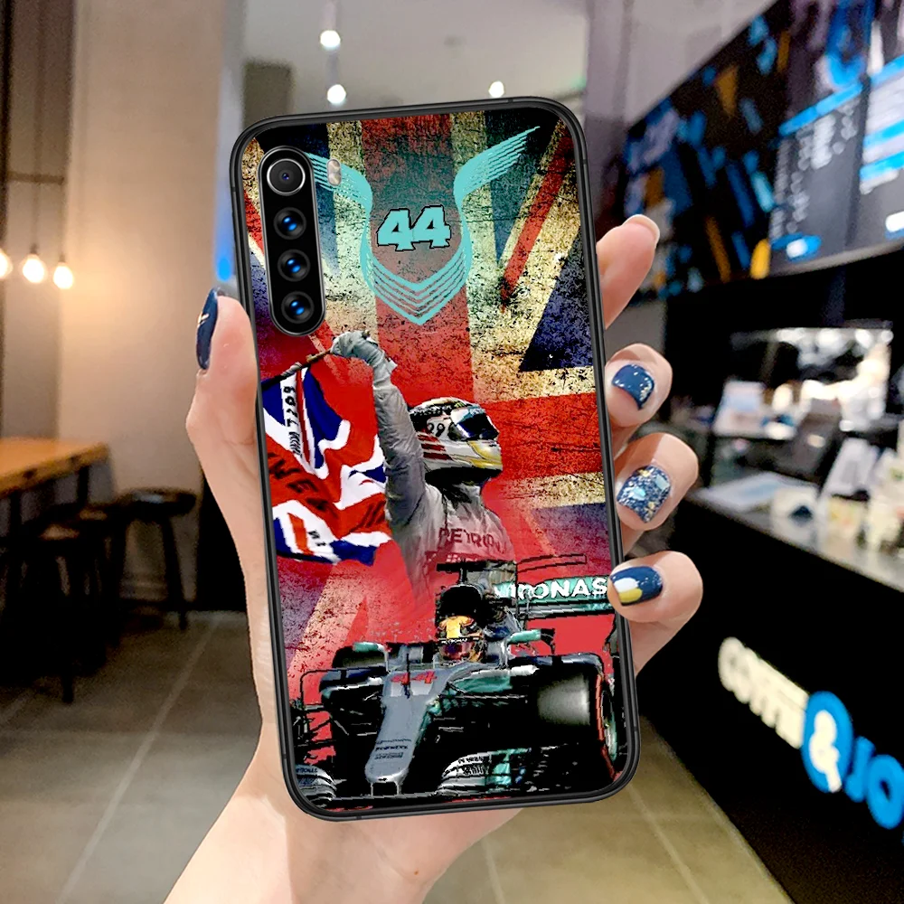

Hamilton F1 Racing Phone Case For Xiaomi Redmi Note 7 8 8T 9 9S 4X 7 7A 9A K30 Pro Ultra black Etui 3D Cell Soft Shell Luxury