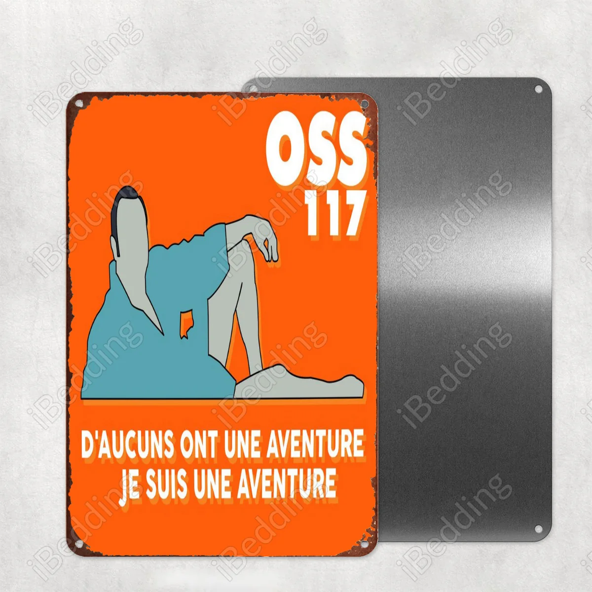 

Aventure OSS117 20x30cm Vintage Custom Metal Signs License Plates Retro Plaque Iron Painting Home Decor