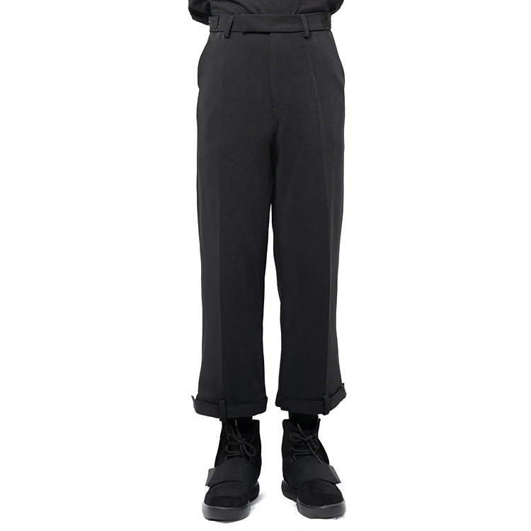 M-6XL Big yards men's trousers 2021 New design of men's casual nine - quarter pants foot Velcro folding men's wear