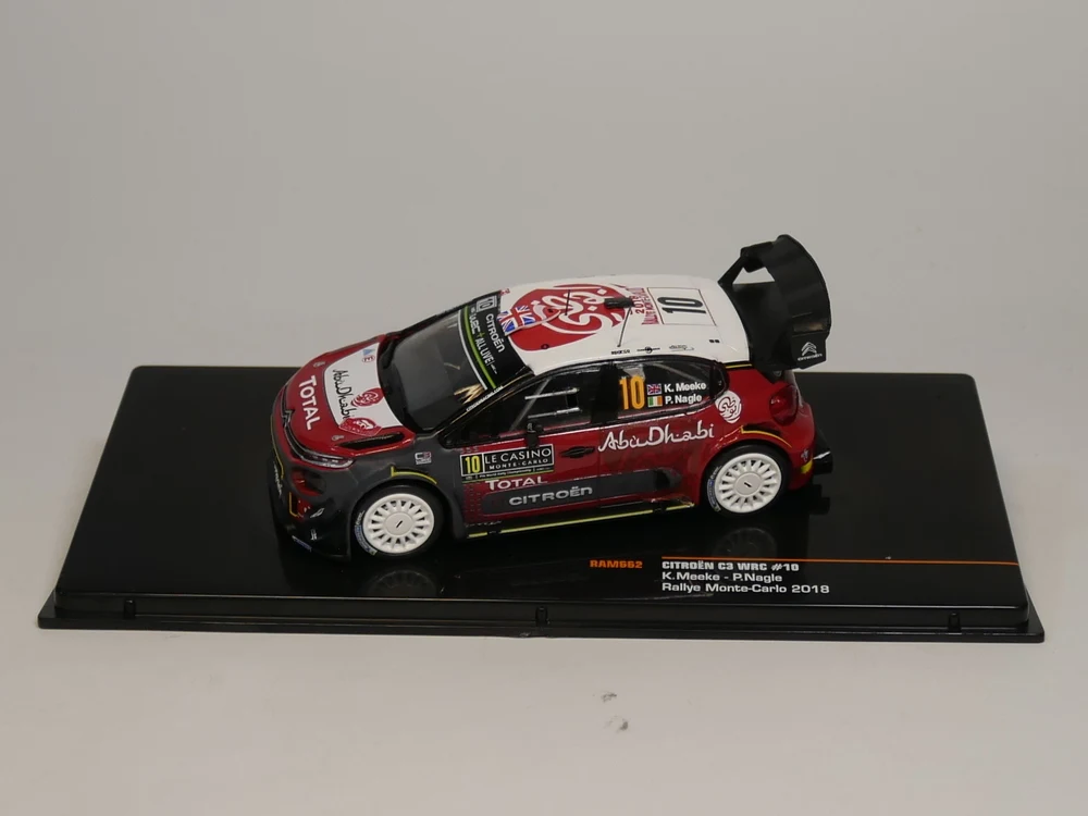 Ixo 1:43 Citroen C3 WRC#10 K, Meeke P. Nagle Rallye Monte-Carlo RAM662 литой модельный автомобиль