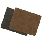 Мужской кошелек, короткий, с несколькими отделениями для карт и монет, Модный повседневный кошелек, мужской, тонкий, двойной, горизонтальный, мягкий кошелек для мужчин, новинка 2021