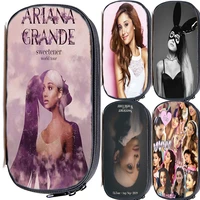functionary ariana grande pencil case kpop cosmetic bag case high quality pencil bag boys school supplies pencil pouch kids gift