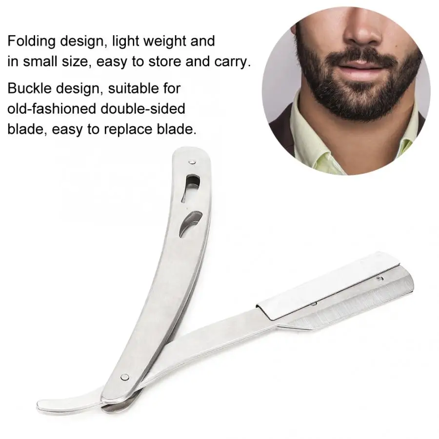 Щетка для бритья Складная ручная Бритва бороды держатель лезвий классический