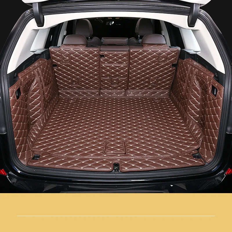 

Пользовательские 3D водонепроницаемые коврики без запаха для багажника на 2018-2021 год BMW X3 коврики для подкладки груза полный комплект + коврики для багажника автомобиля