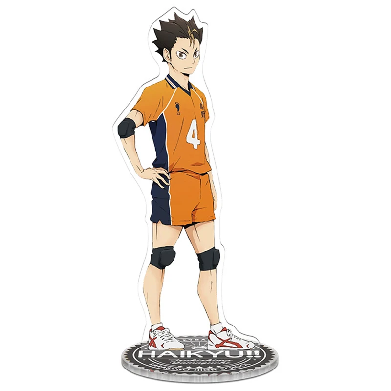 

Anime Haikyuu!! Acrylic Action Figures Desk Stand Decor Ornaments Double Side Printed 21cm Comic Exhibition Display Ornaments