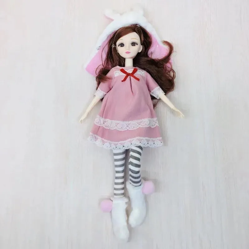 30 см кролик кукла полный комплект 1/6 BJD с одеждой случайный шляпа кошка/кролик