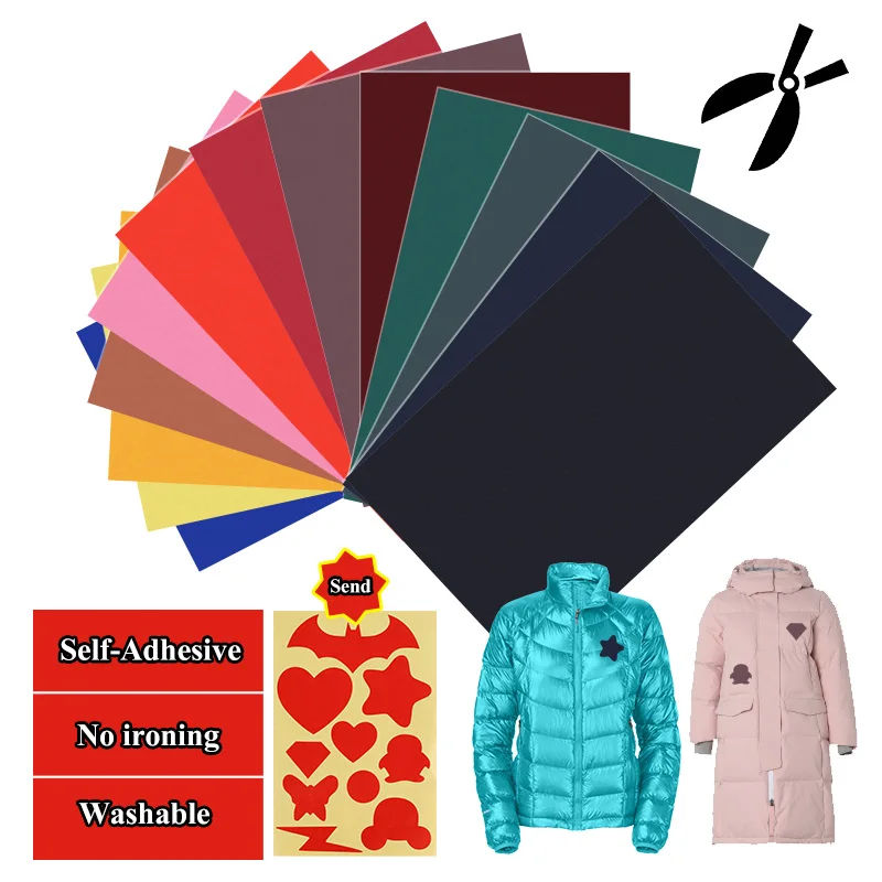 Самоклеящиеся ремонтные нашивки с отверстиями моющиеся на куртку и одежду