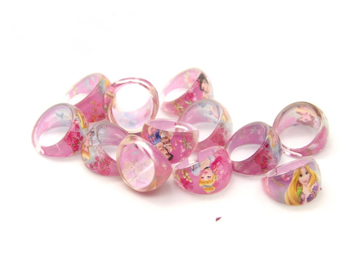 12 шт./лот акриловые Мультяшные кольца на пальцы для детей с изображением Минни