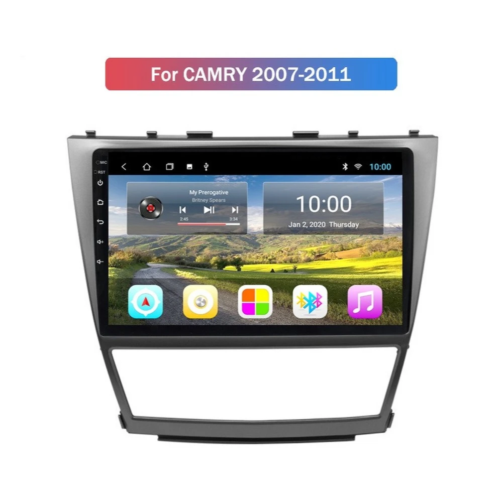 

Android 10.0 Car GPS Navigation 4G+64G Multimedia Player For TOYOTA CAMRY 2007-2011 AUTO A/C Support USB DVR