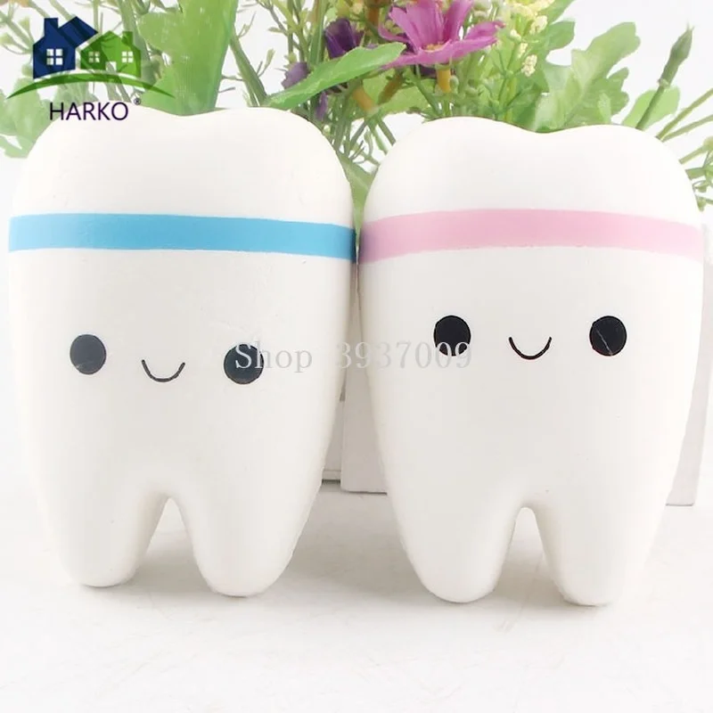 Милый мультяшный кулон в виде зубов HARKO мягкая детская игрушка медленно