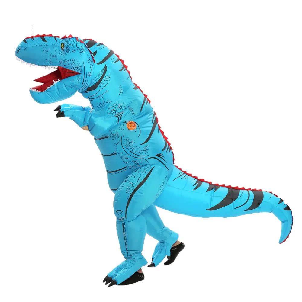JYZCOS динозавр T REX надувной костюм для женщин и мужчин Детский карнавальный костюм для Хэллоуина карнавальный костюм талисман вечерние Purim костюм