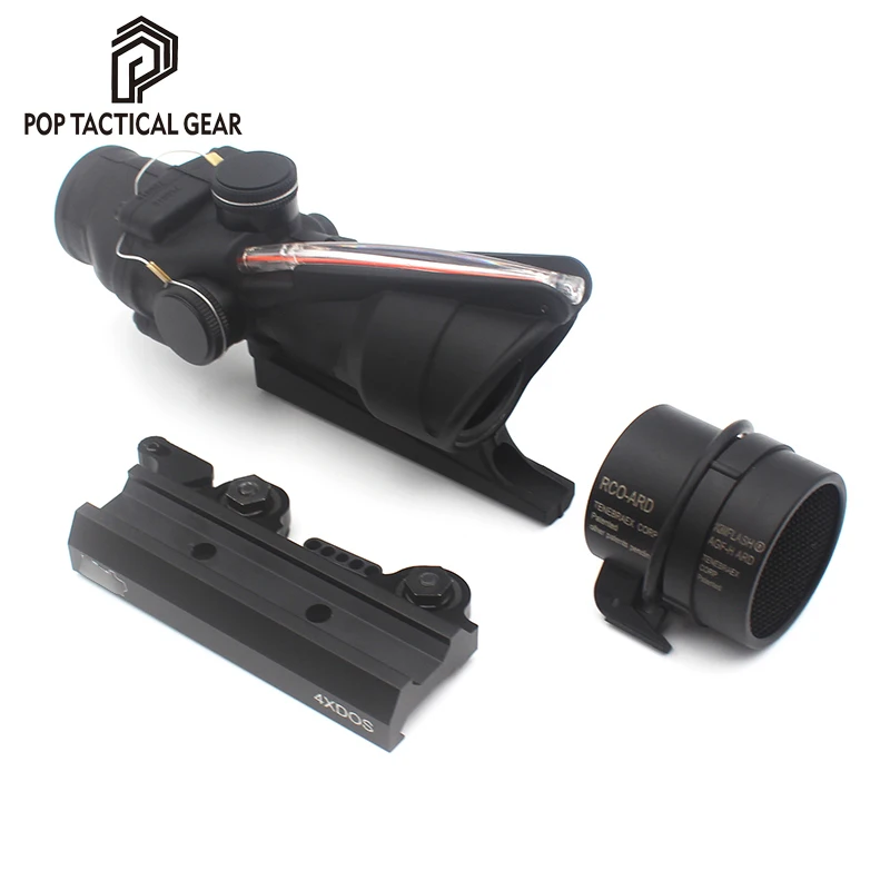 Прицел для страйкбола ACOG TA31 Red Dot сетка из настоящего стекловолокна охотничий