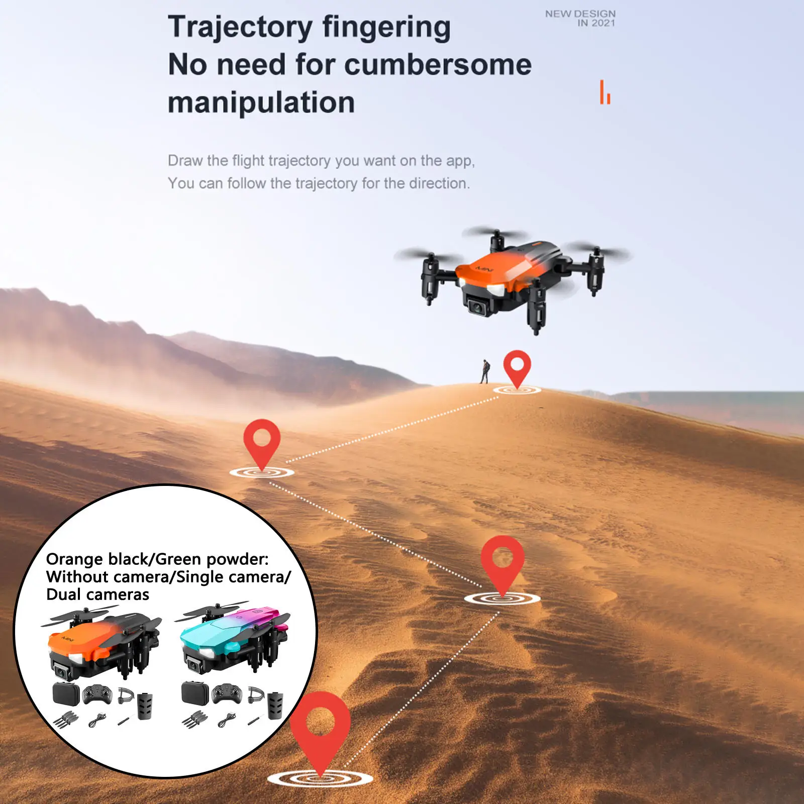 

Foldable RC Quadcopter WiFi for Kids Toys Gift Kids 8-12 Training Indoor Beginners