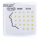 Серьги-гвоздики женские из серебра 925 пробы, 24 шт.