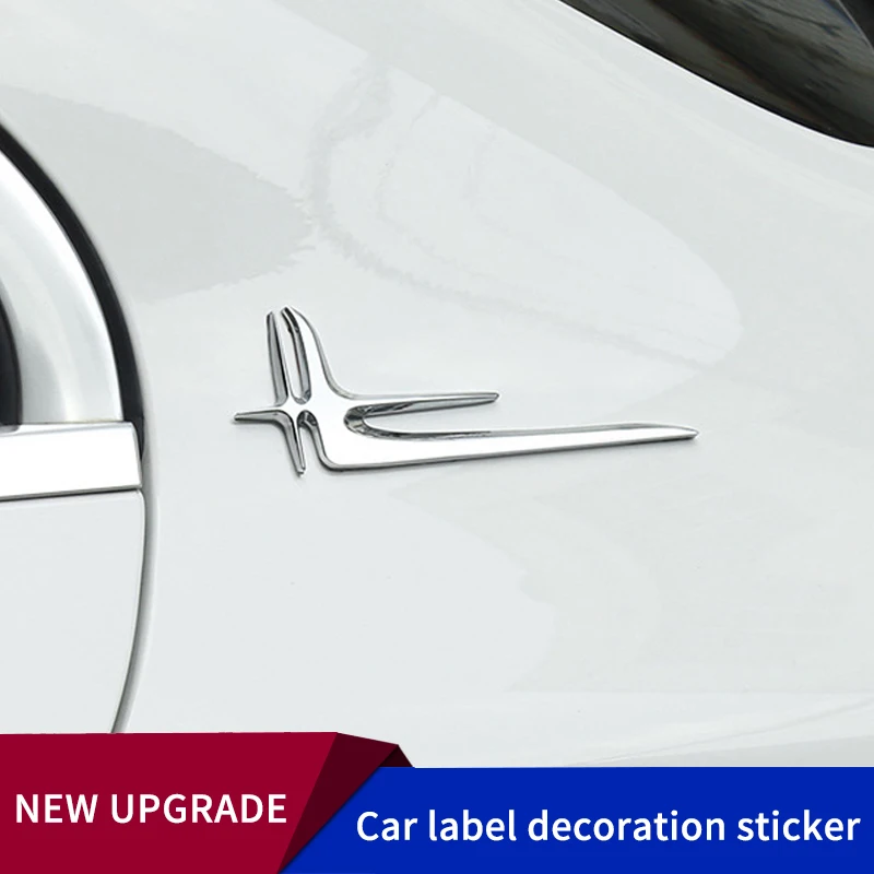 

Угловые Крылья, задние боковые удлиненные детали для Benz C180L C200L C300L E300L, автомобильный Стайлинг, хромированная Серебряная наклейка