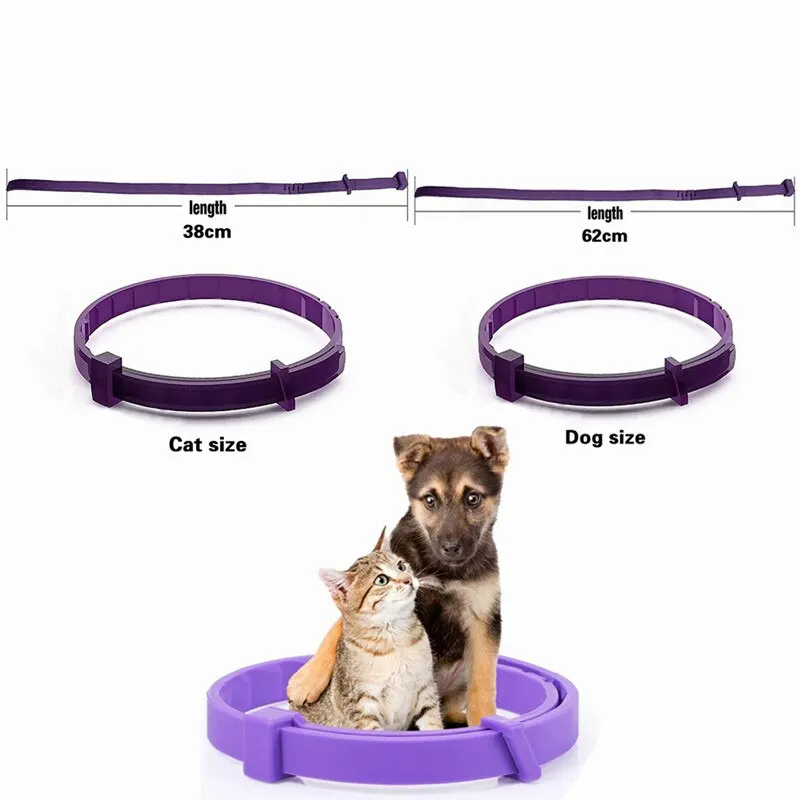 

Pet Dogs Calm Collar Cat And Dog Soothe Collar Adjustable TPR Neck Strap 8 Months Relieve Anxiety Remove Restlessness For Dogs