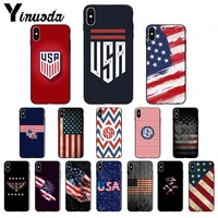yinuoda america usa flag tpu soft silicone phone case for apple iphone 8 7 6 6s plus x xs max 5 5s se xr 11 11pro max cover