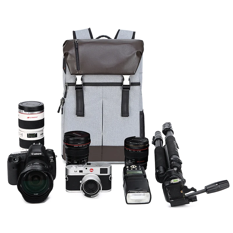Многофункциональная Кожаная сумка CAREELL C3081 для фотоаппарата микро рюкзак