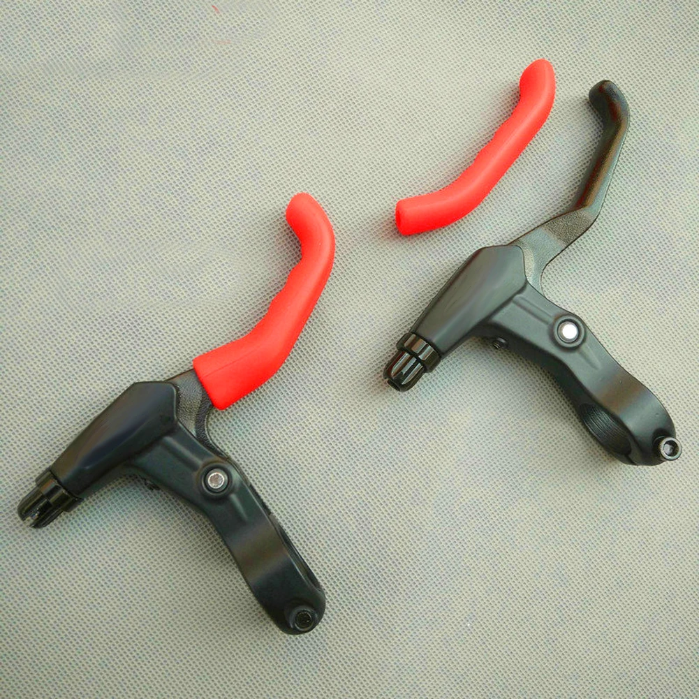 

1 Pair Bicycle Brake Handle Cover Bike Brakes Silicone Sleeve Universal Type Brake Lever Protection Covers Cycling Accessory