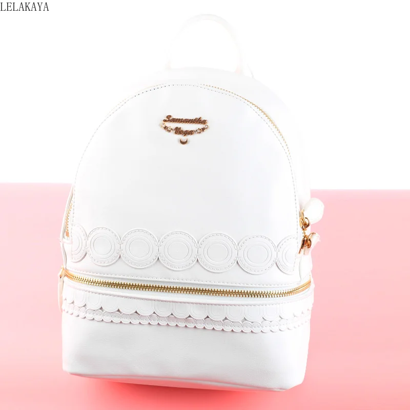 Розовый Луна аниме из PU искусственной кожи с принтом милое платье принцессы для