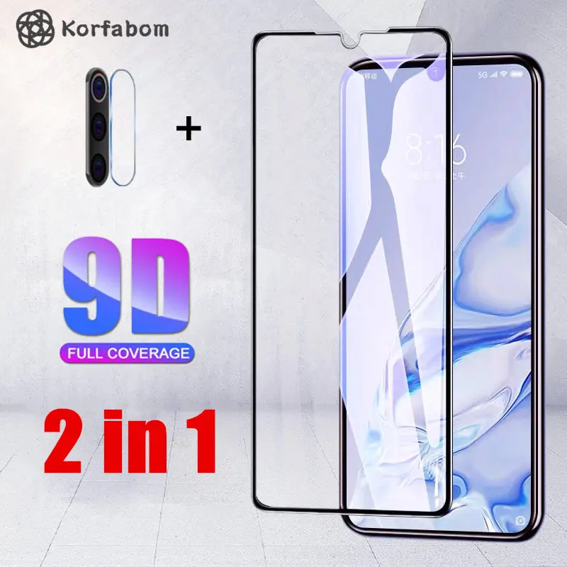 Закаленное стекло 2 в 1 для Xiaomi Redmi Note 8 Pro полное покрытие note8pro защита экрана задняя