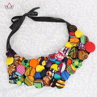 2020 new african style choker necklace muti color button fake collar body jewelry for women statement necklace as gift wya068