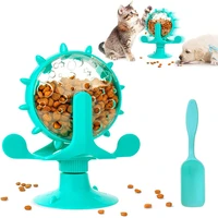 cat interactive leaking food toy treat rolling funny slow food feeder dispenser training iq toy for indoor small pet cat dog