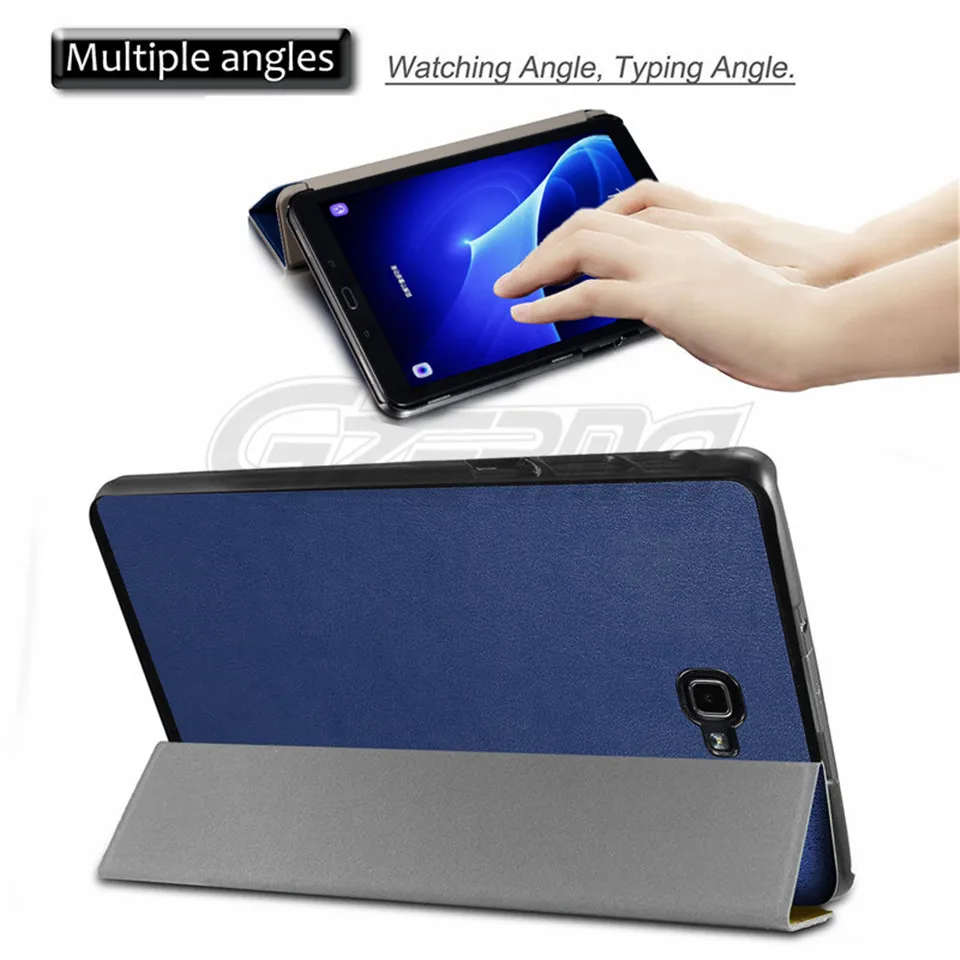 Для samsung Galaxy TAB A 10,1 P580 с S ручкой Магнитная откидная защитная оболочка чехол-подставка чехол для смарт-планшета чехол s+ пленка