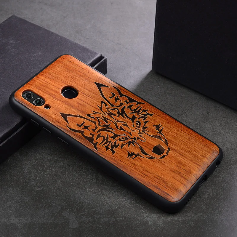 Чехол из дерева для Huawei Honor 10 20 8X Max 9X Nova 4 5 100% чехол натурального ТПУ телефона Mate 30