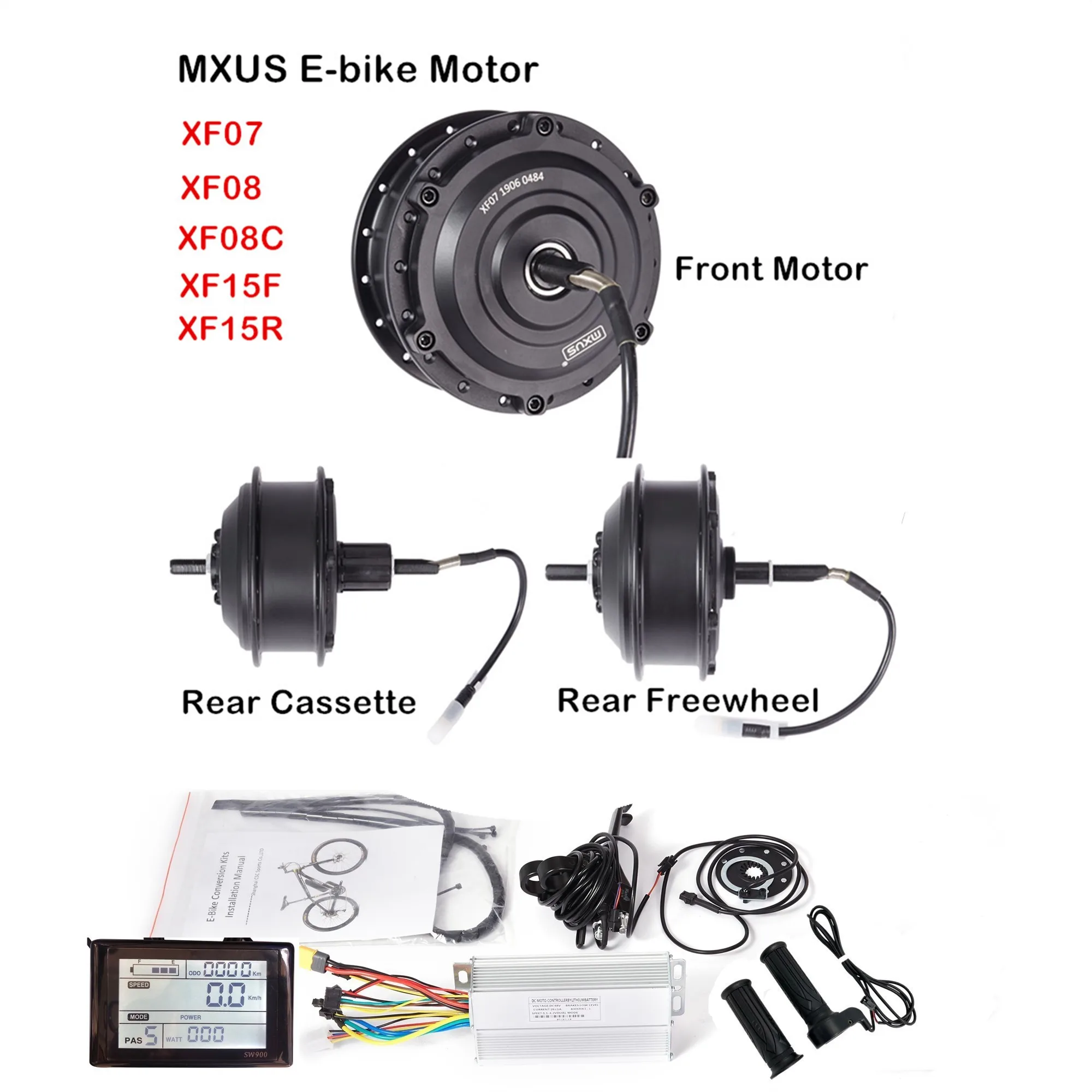 Мотор Ebike 36V 250W 350W MXUS бесщеточный мотор редуктор + SW900 дисплей контроллер