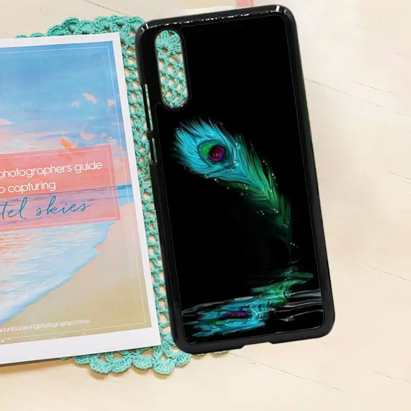 

feather beautiful art pattern high quality Phone Case funda PC for iPhone 11 12 pro XS MAX 8 7 6 6S Plus X 5S SE 2020 XR
