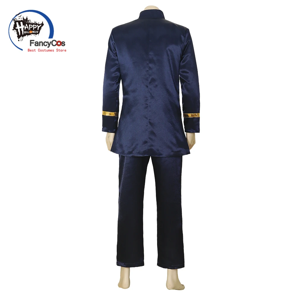Костюм для косплея Джоджо из аниме Невероятные приключения костюм темно-синего