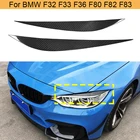 Накладки на веки для фар из углеродного волокна для BMW F32, F33, F36, F82, F83, M4, F80, M3 2014-2019, 4 серии