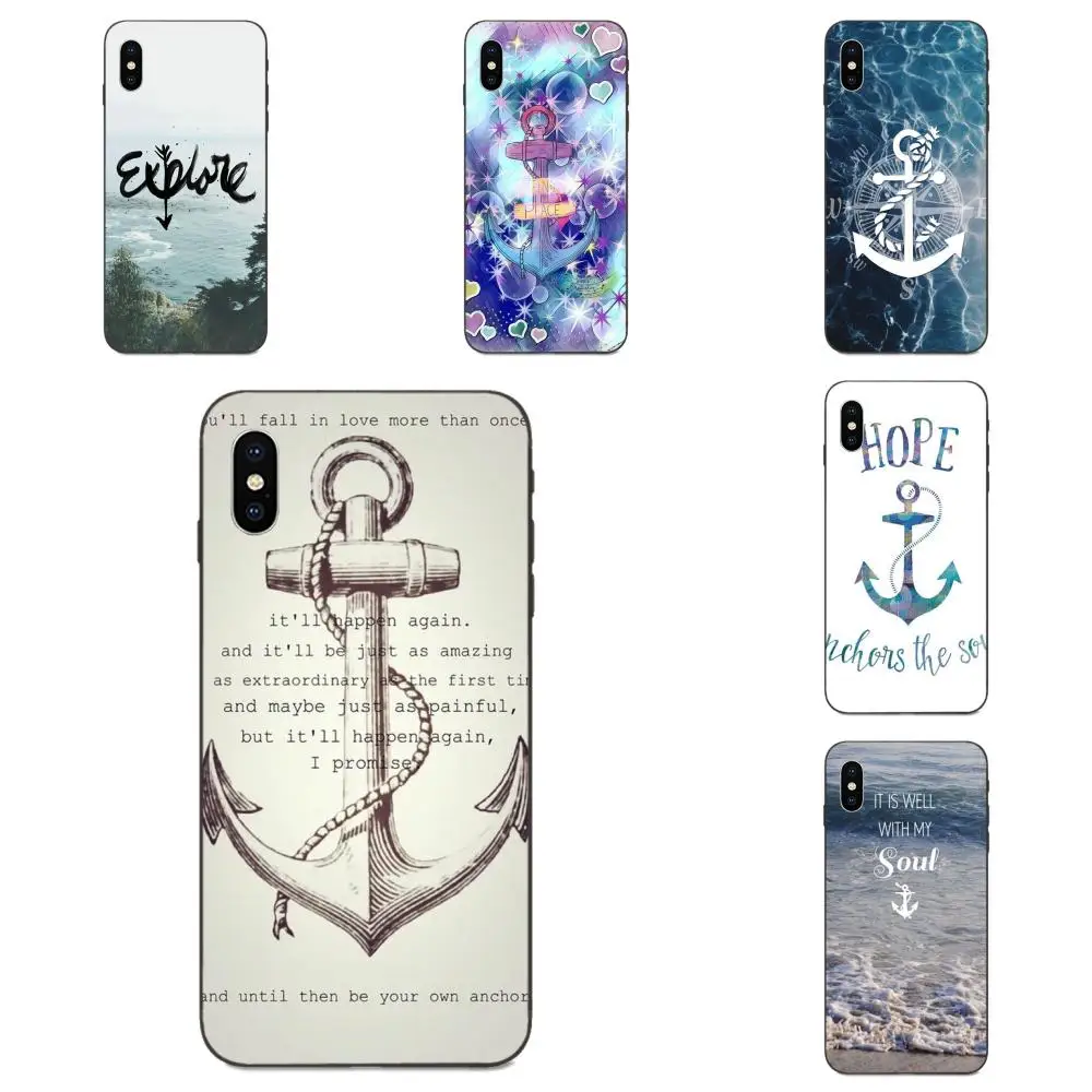 Lets Run Away Anchor Beach Quote для Apple iPhone 11 X XS Max XR Pro 4 4S 5 5S SE 6 6S 7 8 Plus Роскошные Чехлы мобильных