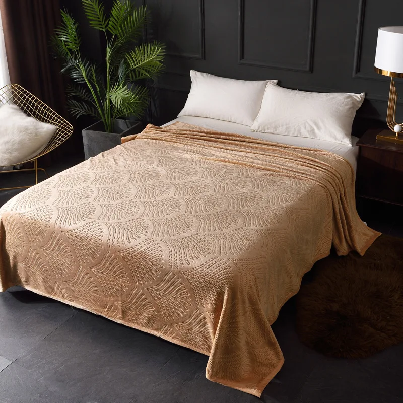 Модное тисненое летнее одеяло с воздухопроницаемостью простыни для дивана