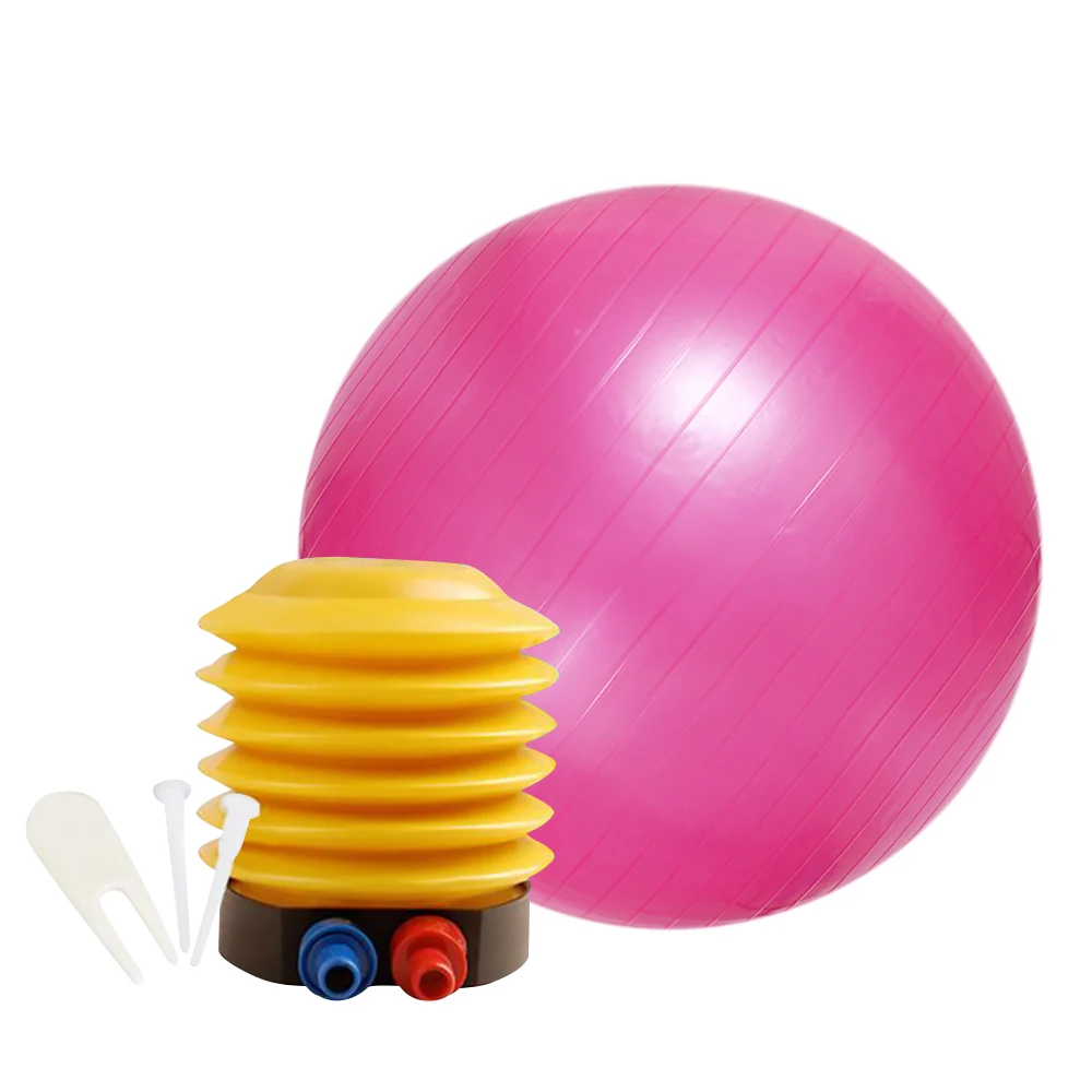 

65Cm Gym Yoga Ball Exercise Swiss Fitness Pregnancy Birthing Anti Burst+Pump Balance 65Cm Fitness Ball Sports Accessories