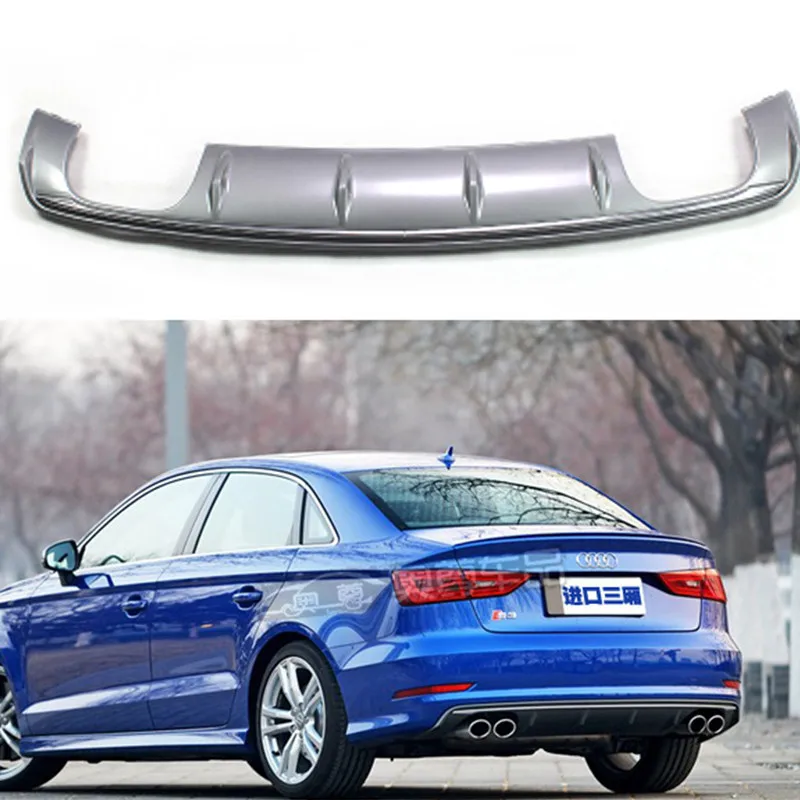 A3 S3 Стиль ПП Авто диффузор губа на задний бампер для Audi седан 2014 2016 только в том