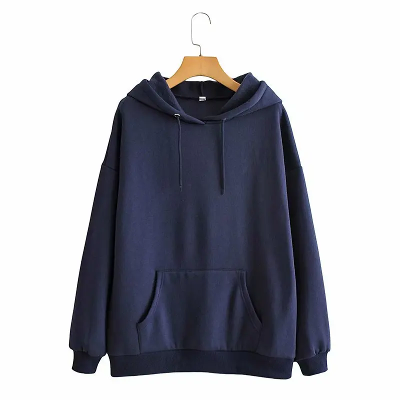 

2021 New Fall Casual Preppy Style Long-sleeve Loose Sweatershirt Hooded Hoodies Tops Clothes for Teens Women Men