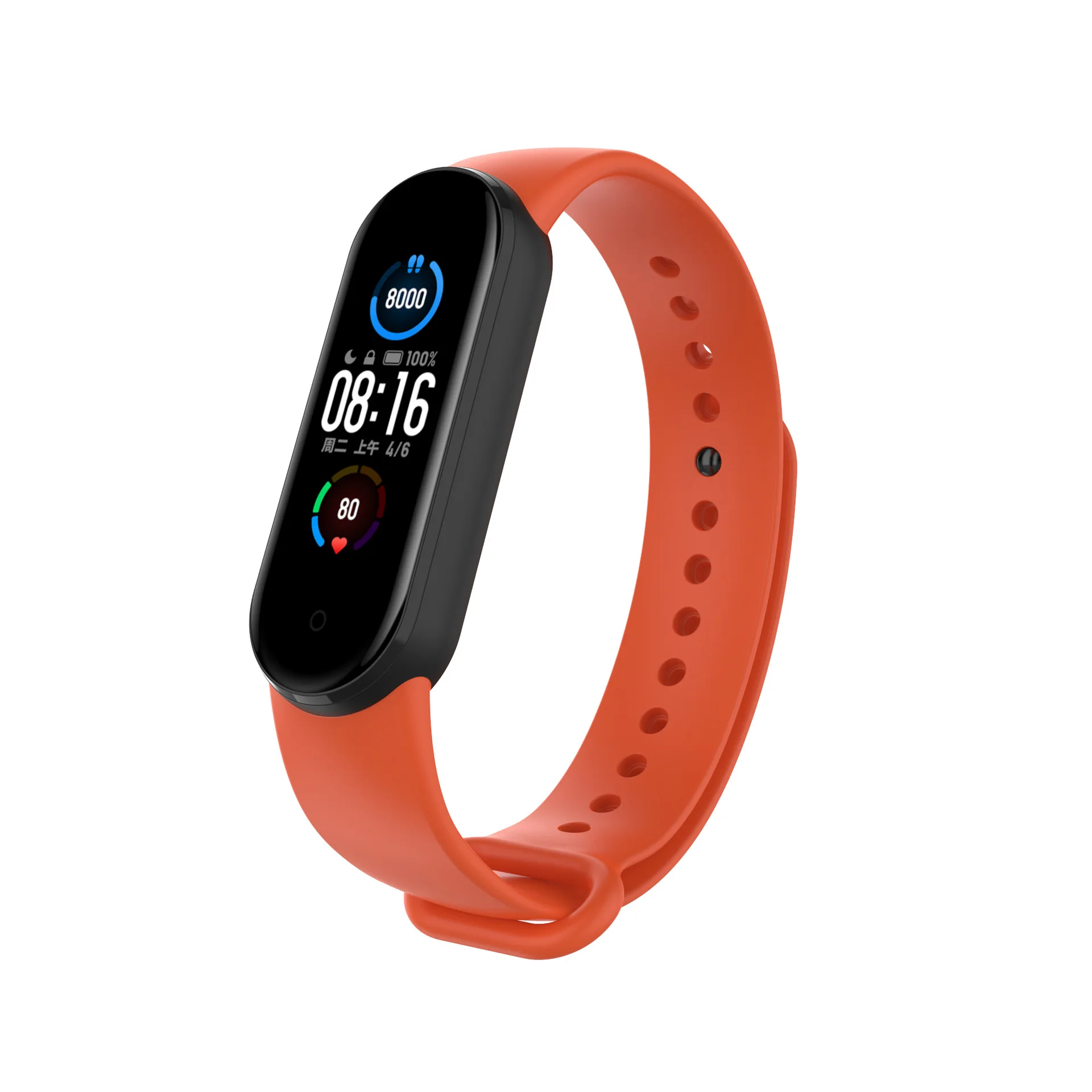 

For Mi Band 6 5 4 3 Strap Silicone Two-Color Xiaomi band 6 5Watchband Bracelet Replacement Smart Sports Fitness Wrist