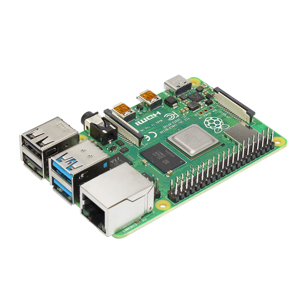 Официальная макетная плата Raspberry Pi 4 Model B 2 ГБ/4 ГБ/8 ГБ ОЗУ v8 1 5 ГГц поддержка 4/5 0 Wi Fi