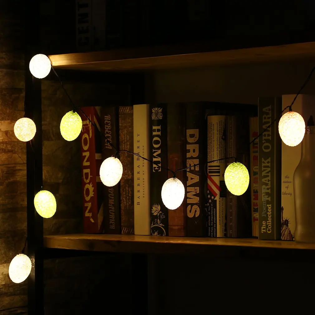 Водонепроницаемый ABS в форме яйца заполненный свет гирлянда вечерние гирлянды с