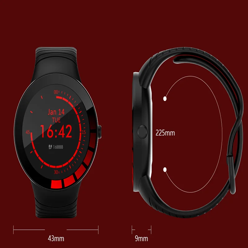 

Waterproof Smart Watch Heart Rate Blood Pressure Sedentary Reminder Sports Fitness Smartwatch Suitable for Android IOS